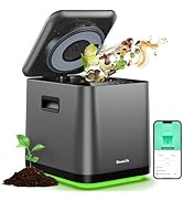 GoveeLife Smart Electric Composter for Kitchen, 3L Compost Bin Indoor Odorless with App &amp; Voice C...