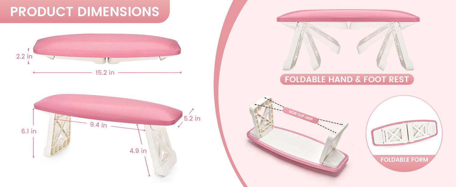 nail arm rest for nail tech