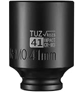 TUZkozs 1/2-Inch Drive 41mm Deep lmpact Socket,6-Point Design,Metric,Heat-Treated Chrome Molybden...