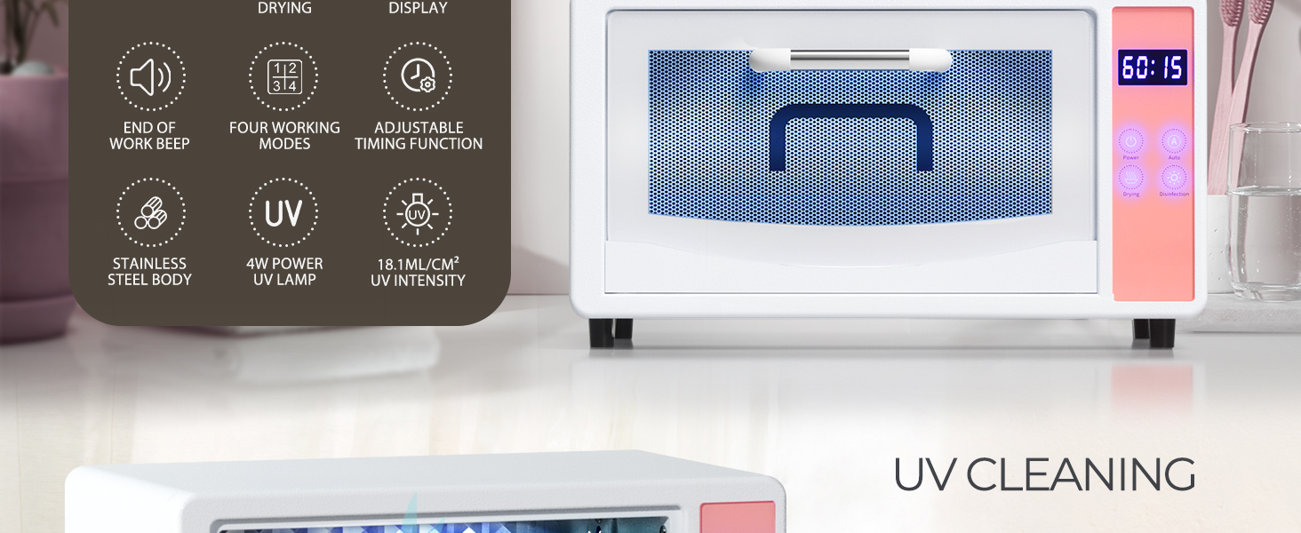 Manicure Tool Cleaner Cabinet