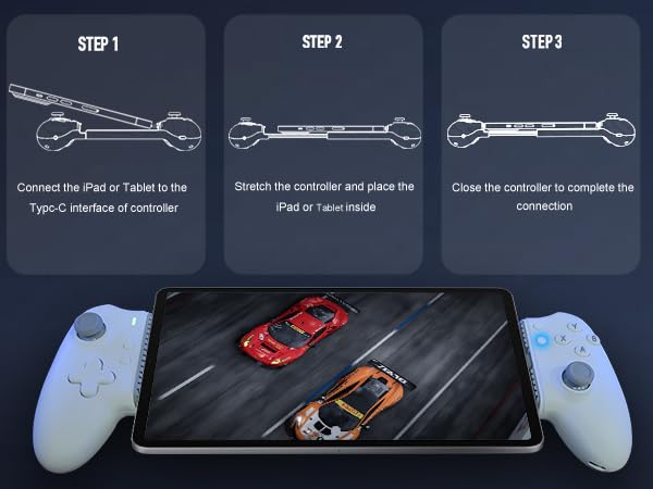 ipad gaming controller type c