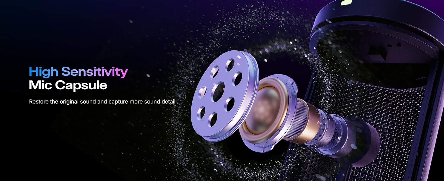 usb gaming microphone maono dgm20s