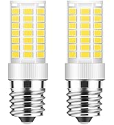 E17 LED Bulb Dimmable, 5W Microwave Oven Bulb, Daylight White 6000K, 40W Halogen Bulb Replacement...