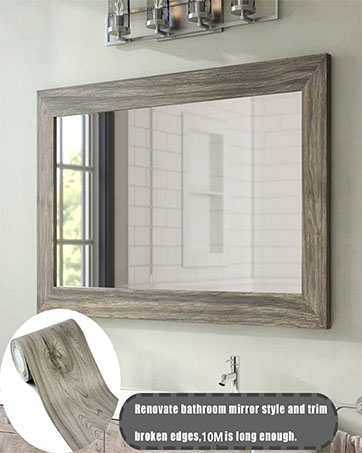Grey wood grain border