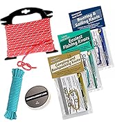 Deluxe Knot Tying Kit with Rope, Cord, Fishing Line, and 3 Knot Tying Guides (Outdoors, Fishing, ...