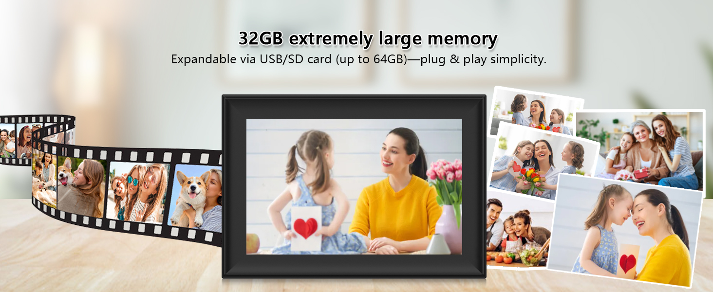 32GB 10.1 inch digital picture