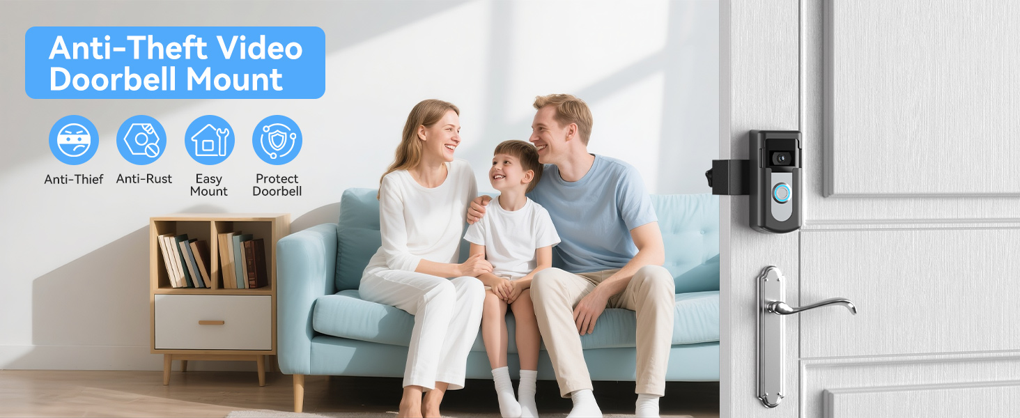 Anti-Theft Video Doorbell Mount