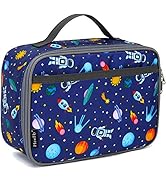 FlowFly Kids Lunch box Insulated Soft Bag Mini Cooler Back to School Thermal Meal Tote Kit for Gi...