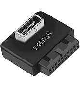 YiKaiEn USB 3.0 19-Pin/20-Pin to Type-E Motherboard Adapter - 90-Degree Angle Connector for Effic...