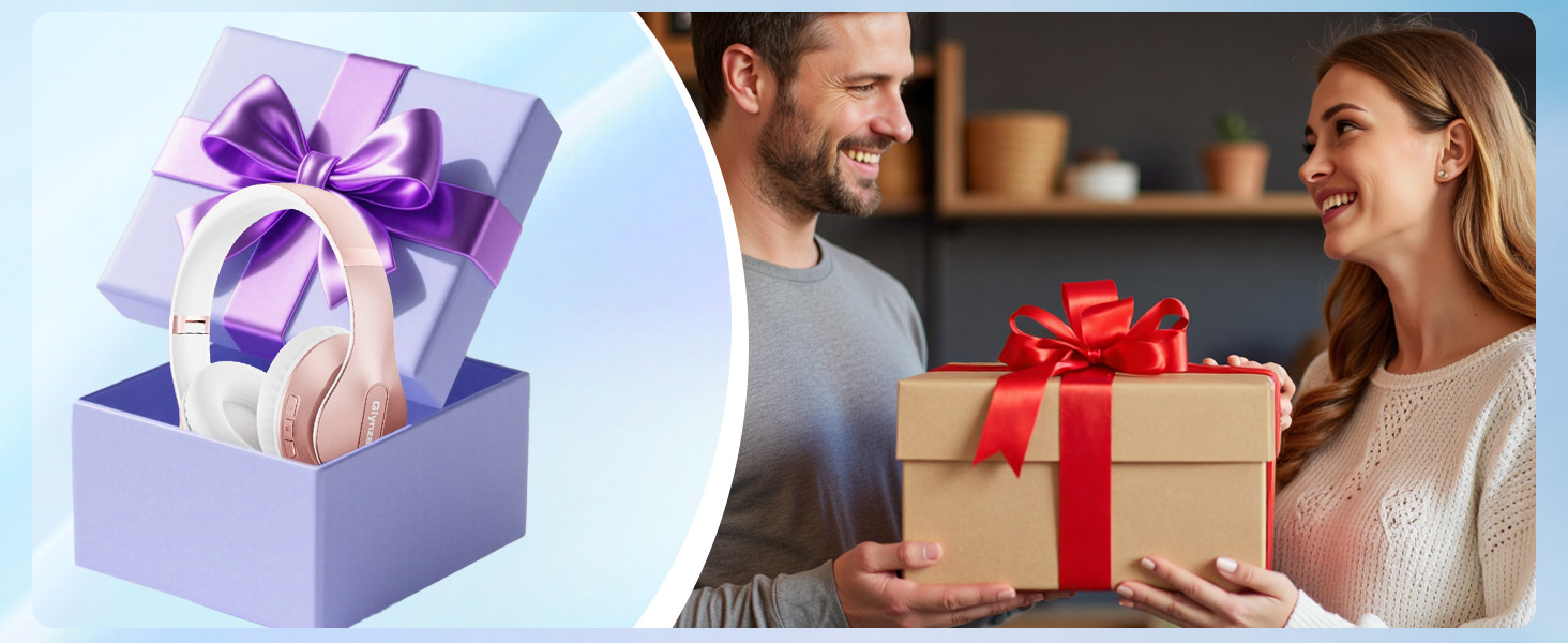 Headphones wireless bluetooth adopt V5.3 bluetooth chip technology to ensure more stable connection