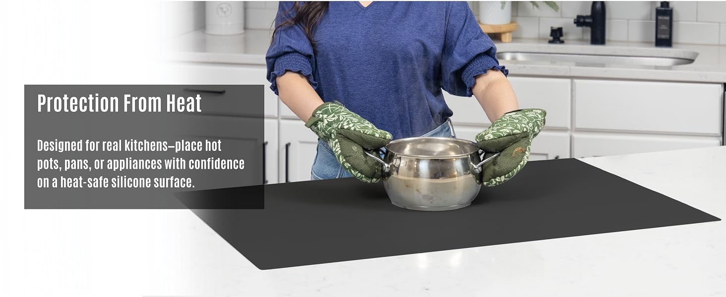 tapete de silicona para manualidades tapete de silicona grande protector de mesa transparente