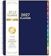 Vondafe Planner 2027-2027 planner weekly and monthly, Jan.2027-Dec.2027, 9"×11", 2027 Calendar Pl...