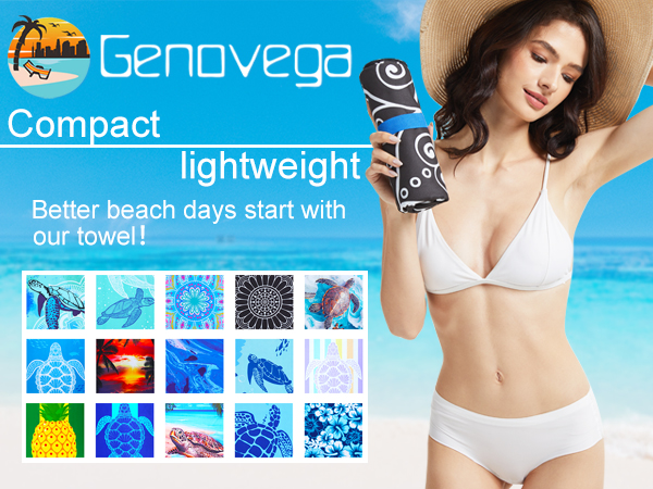 compact lightweight beach towel