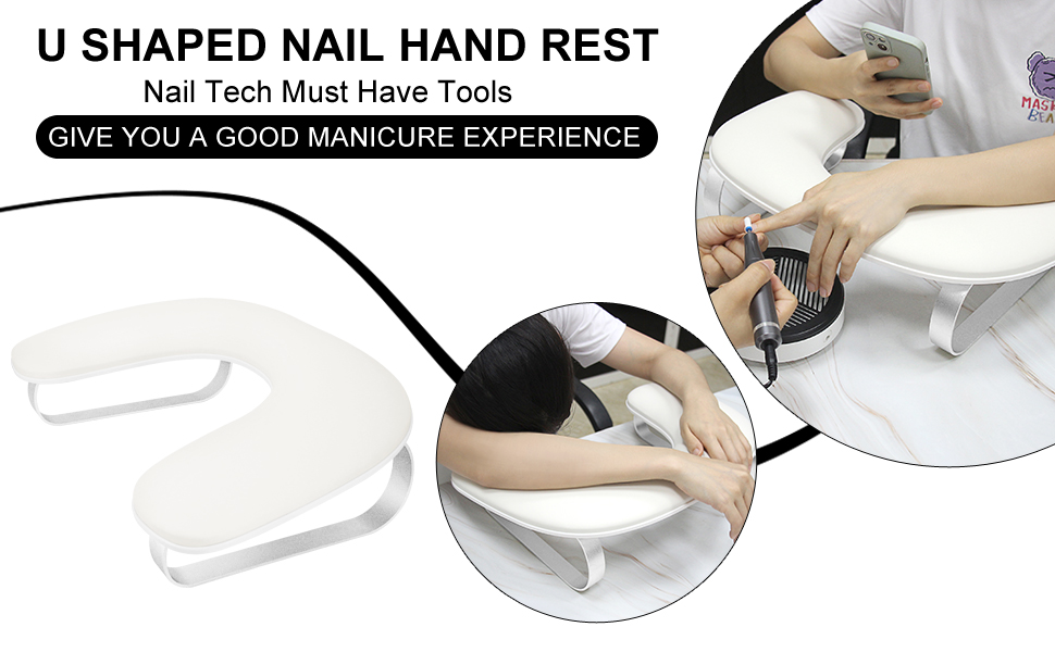 Wenxintek nail arm rest white 01