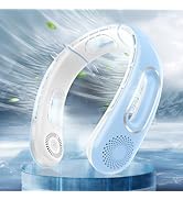 Hotsales Neck Fan, Hands Free Bladeless Neck Fans Portable Rechargeable, 360° Cooling Neck Fan, 4...