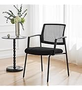 Sweetcrispy Stackable Mesh Guest Reception Chairs - Ergonomic Lumbar Support for Waiting Conferen...