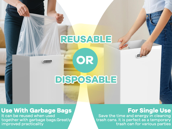 disposable trash cans