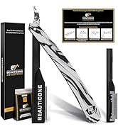 BEAUTICONE Straight Razors for Men – Professional Barber Straight Edge Razor Kit with Replaceabl...