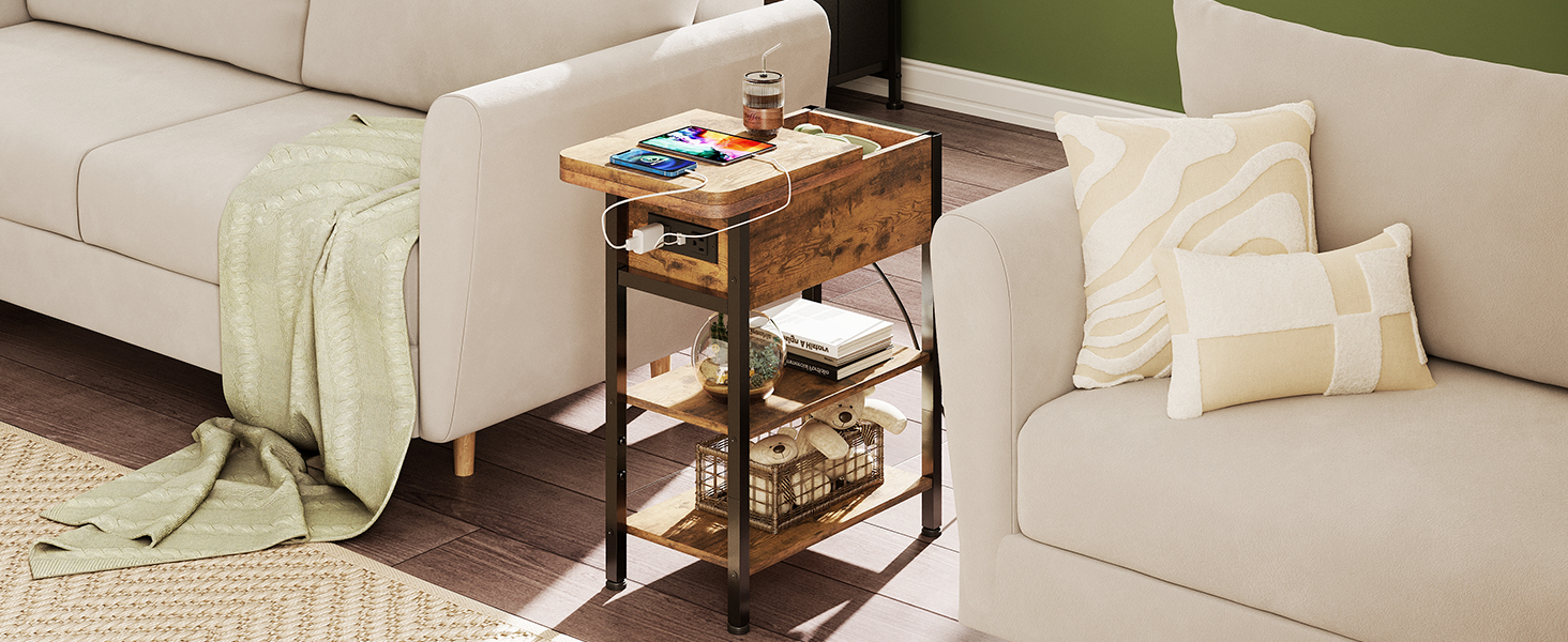 narrow end table