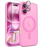 Magnetic for iPhone 16 Case,[Compatible with MagSafe][Camera Control Capture Button][with Screen ...
