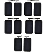Belifu TENS Unit Replacement Pads, 2x4 10PCS Reusable Electrode Pads for EMS Muscle Stimulator Ma...