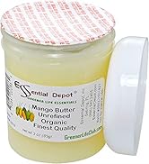 Essential Depot Mango Butter - 3 oz net wt - No Additives - No Scent - Organic - Used in Creams, ...