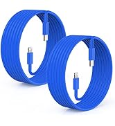 2Pack Blue Fast Charger Cable 10ft [Apple MFi Certified], USB Type C to Lightning Cable 10 Foot f...