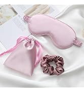 LCBD Silk Satin Sleeping Eye Mask, Sleep Eye Night Blindfold for Women and Men, Eyeshade Cover wi...