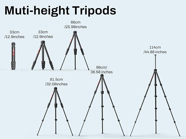 multi-height tripod