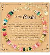 AGOT Friendship Bracelet Gifts for Women: Colorful Gold Bracelets with Positive Affirmations - Ge...
