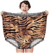 COZYMATE Big Undies Gag Gift Funny Big Underwear Mama Undies Plus Size Granny Panties White Eleph...