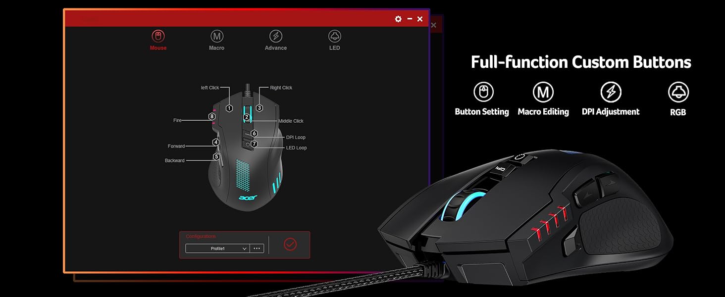 Full-function Custom Buttons