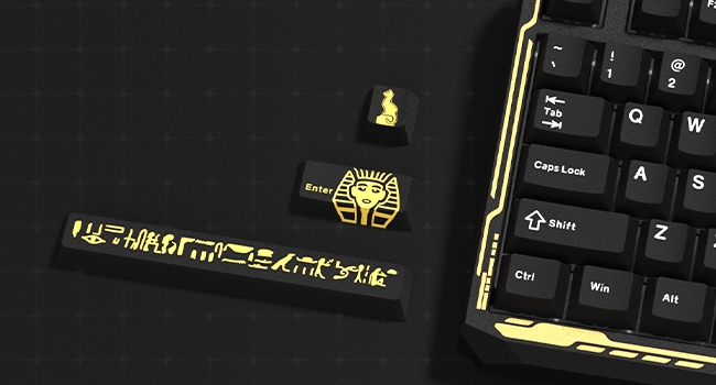 Wireless Gaming Keyboard Black Knob, 75% Aluminum Mechanical Keyboard QMK/VIA