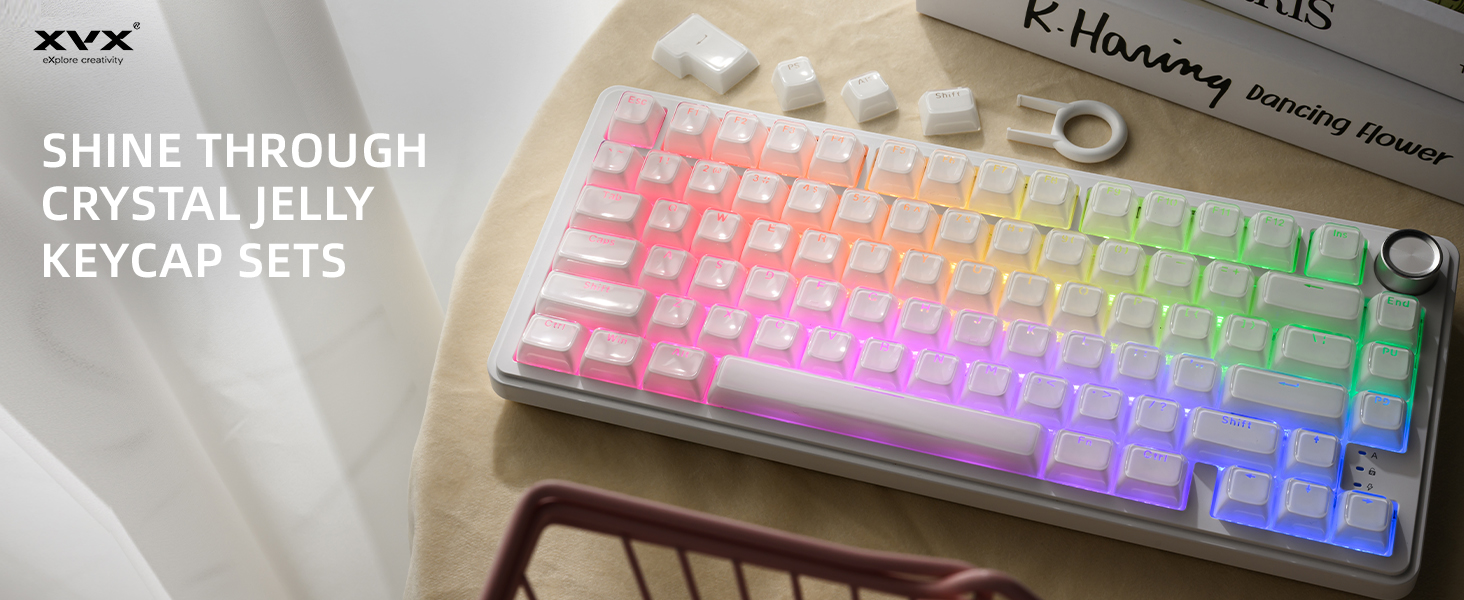 Shine through Jelly keycaps