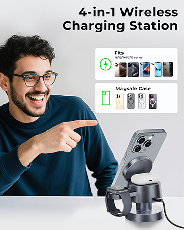 Magnetic Wireless Charging Station