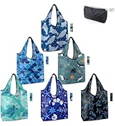 BeeGreen Sea Turtle Lovers Gifts for Women Ocean Animals Reusable Grocery Bags Shopping Bags Bulk...