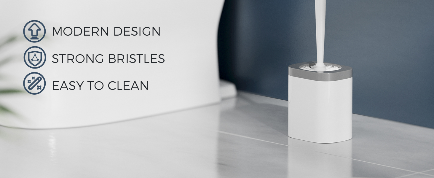 toilet bowl brush and holder
