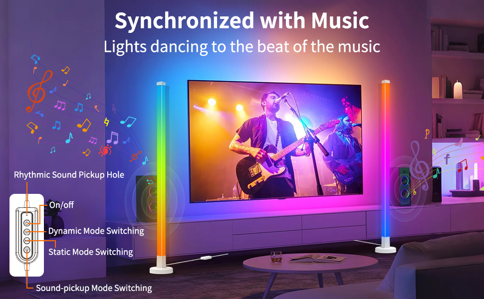 Floor Lamp Dimmable, Led Lights 16 Million Colors for Bedroom