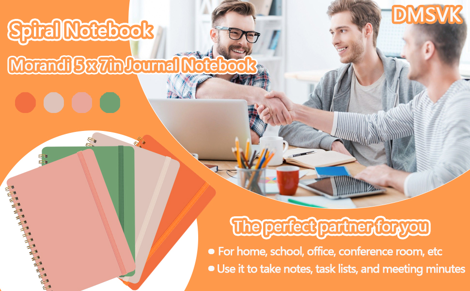 Spiral Notebook 5x7 Small Notebooks Journal for Work Note Taking Journaling