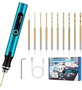 Uolor 3-Speed Cordless Mini Drill Pen, Rechargeable DIY Electric Hand Drill with 10 Small Drill B...