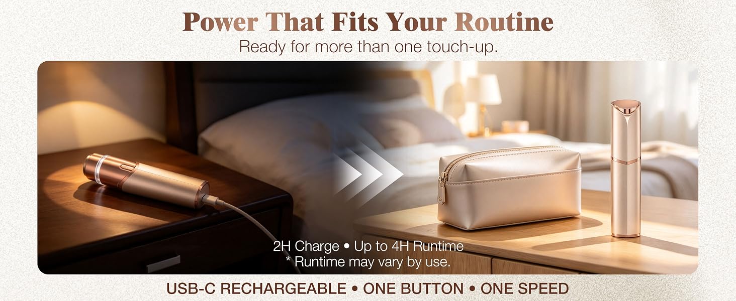 Eyebrow trimmer with built-in LED light for precise brow shaping and detail grooming.