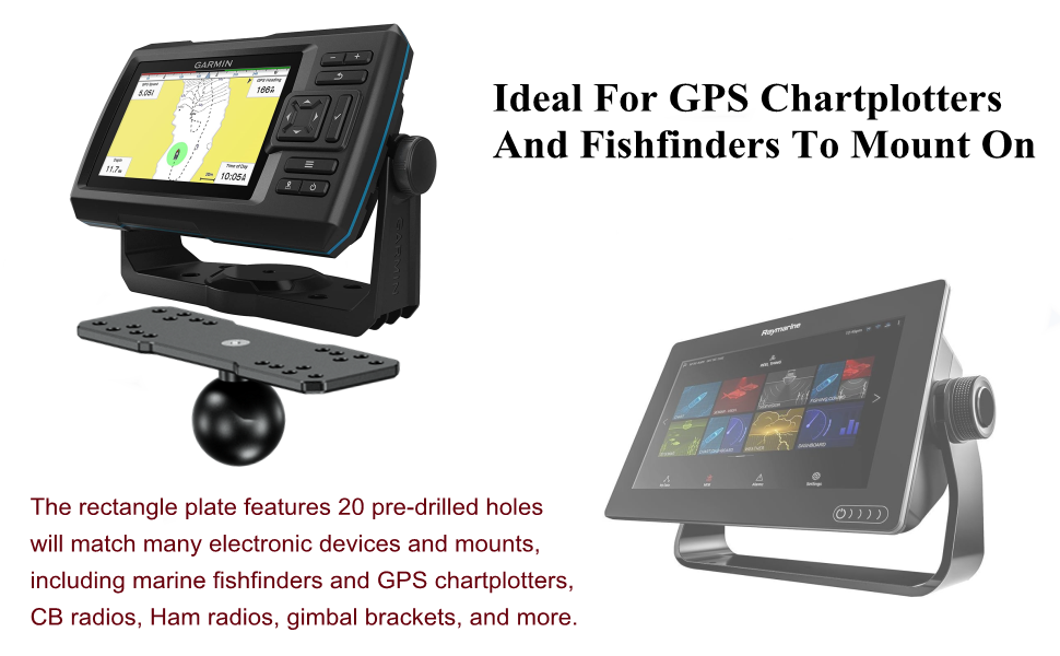 Ideal for GPS Chartplotters and Fishfinders to mount on