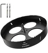 Rannb 9.5-inch Hole Cutter with Drill Bit and Hex Wrench Drilling Holes Bi-Metal Hole Saw for Woo...