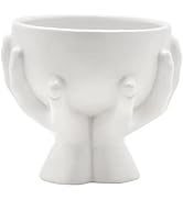 Napco Holding Hands White 6 x 5 Ceramic Bowl