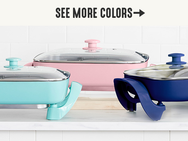 GreenLife, Ceramic Nonstick, PFAS-Free, Non-Toxic, Electric Skillet, Electrics