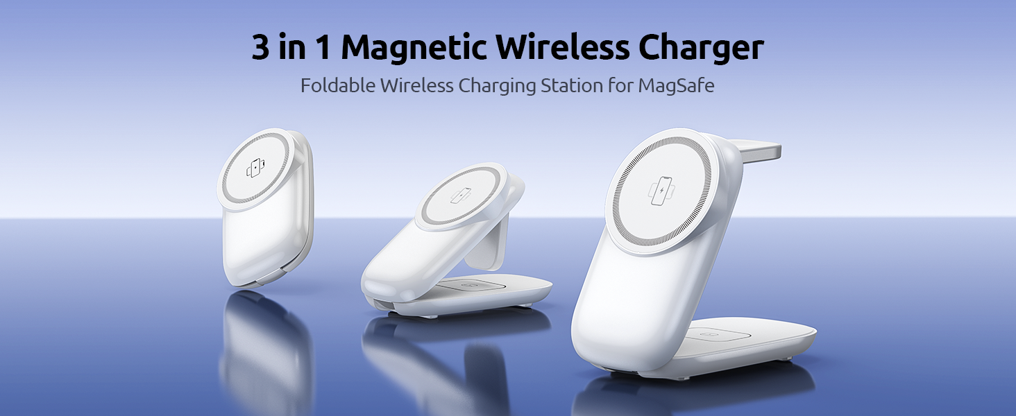 3-in-1 Wireless Charging Station for MagSafe