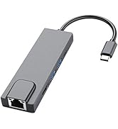 Tianle USB C Hub HDMI Adapter 5-in-1, Type C Hub with 4K HDMI USB 3.0 Data Transfer, SD/TF Card R...