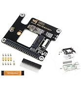 PCIe to M.2 Adapter for Raspberry Pi 5, Support M.2 NVMe Solid State Drive 2230/2242, Gen2 and Ge...