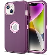 Jiunai for iPhone 14 Plus Case, [Shockproof] [Anti-Dust] [Heavy Duty Protection] Protective Anti ...