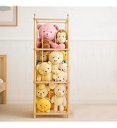 GZQXHOME Stuffed Animal Storage,Wooden Stuffed Animal Holder with Elastic Band,Plushies Organizer...